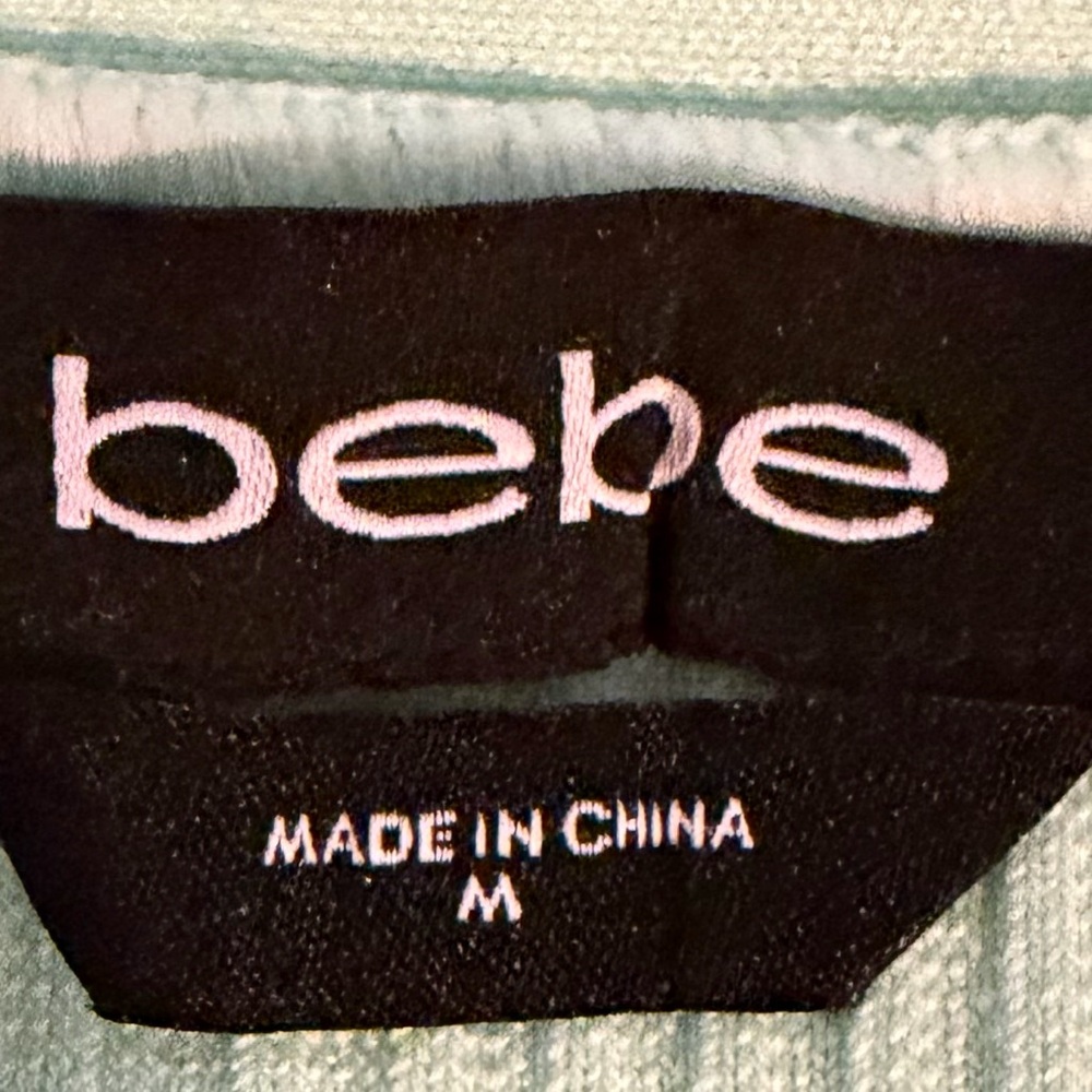 NWT Bebe One-Shoulder Green Ash Bandage Dress - Picture 8 of 9